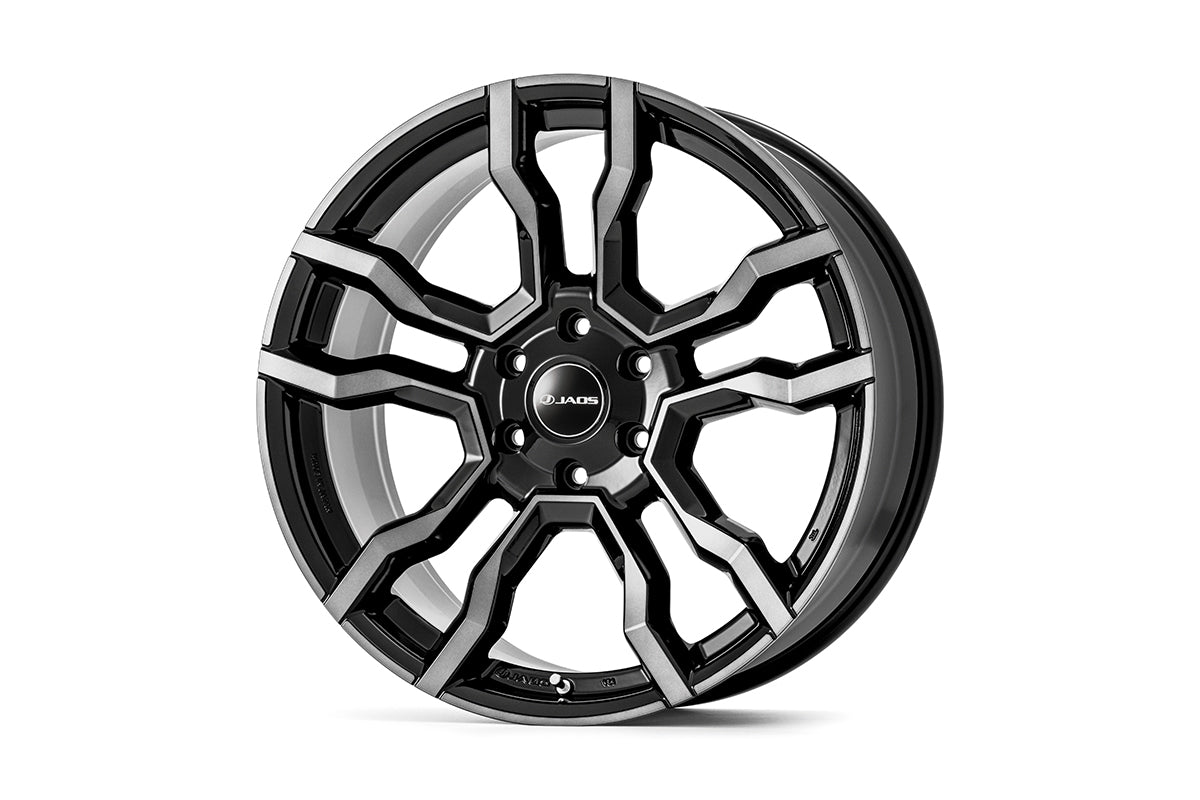 JAOS BACCHUS CM-11 22X10.0J +58 6H139.7 SMOKE POLISHED BLACK WHEEL 
