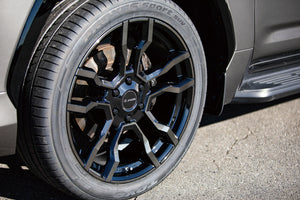 JAOS BACCHUS CM-11 22X10.0J +58 6H139.7 SMOKE POLISHED BLACK WHEEL FOR TOYOTA LAND CRUISER 250 TRJ250W GDJ250W B882201SPB