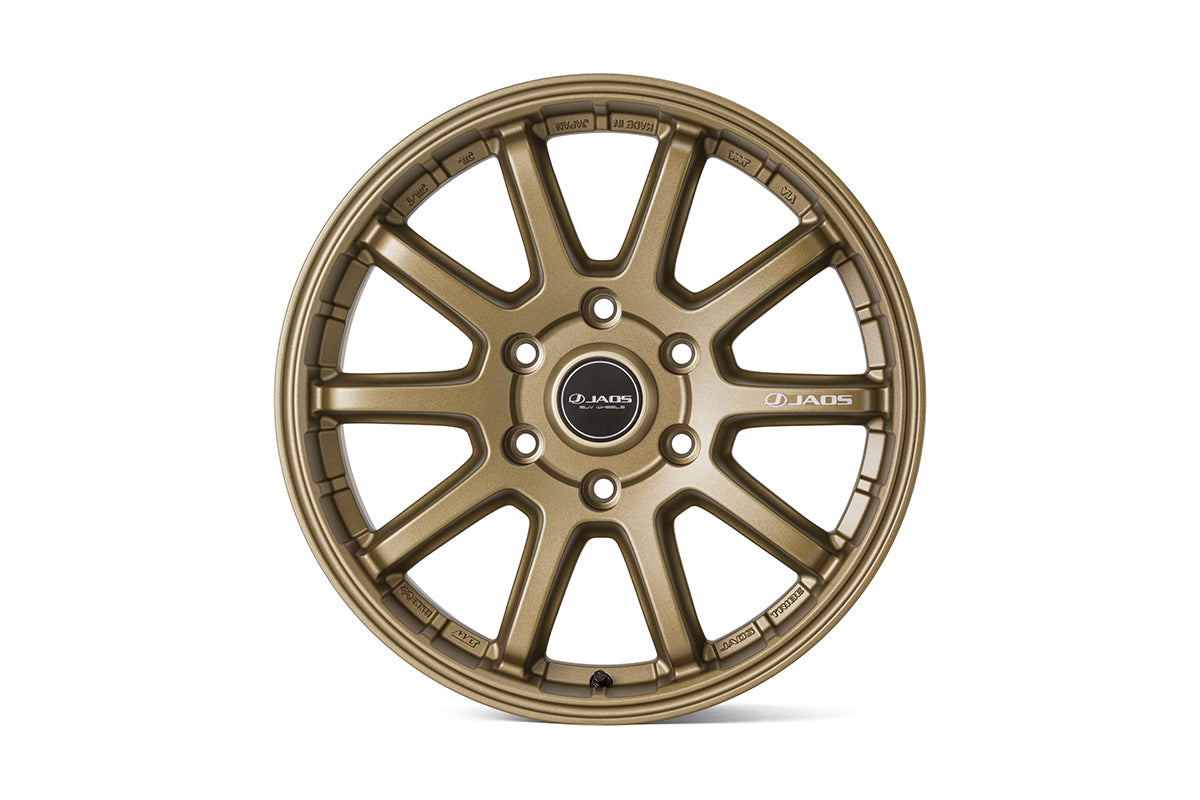 JAOS TRIBE CROSS 18X8.5J +55 6H139.7 TITANIUM GOLD WHEEL FOR TOYOTA LAND CRUISER 250 TRJ250W GDJ250W B952885TGD
