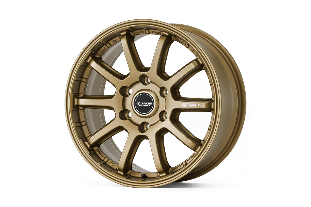 JAOS TRIBE CROSS 18X8.5J +45 6H139.7 TITANIUM GOLD WHEEL FOR TOYOTA LAND CRUISER 250 TRJ250W GDJ250W B952886TGD
