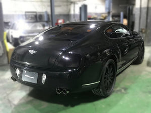 KREISSIEG FIRST CAT-BACK F1 SOUND VALVETRONIC EXHAUST SYSTEM STAINLESS STEEL FLOATING CURL TAIL SANDBLASTED KSG LOGO MARK FOR BENTLEY CONTINENTAL GT BECGT-02-STAINLESS