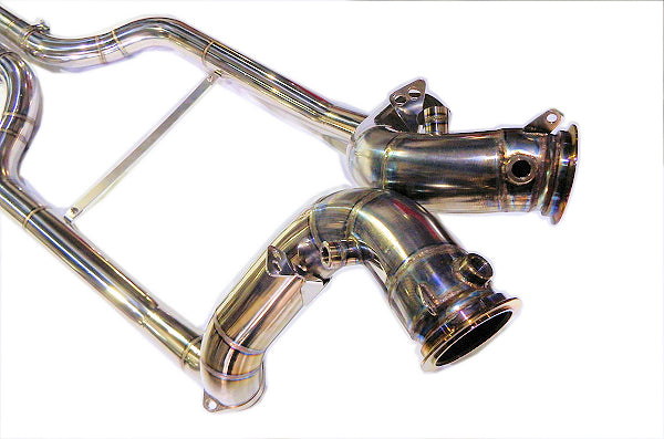 KREISSIEG EXHAUST MANIFOLD BACK F1 SOUND VALVETRONIC EXHAUST SYSTEM STAINLESS STEEL FLOATING CURL TAIL SANDBLASTED KSG LOGO MARK FOR BMW F12 CABRIOLET M6 BMF12-01-STAINLESS-F12