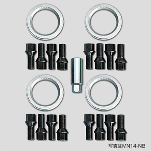 ENKEI BOLT KIT FOR IMPORT CARS BLACK TYPE MN-14NB MN-14NB