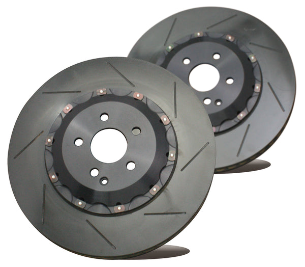 BIOT REPLACEMENT GOUT 2-PIECE FRONT ROTOR BLACK DRILLED VER 0 FOR LEXUS LC500 500H URZ100 GWZ100 BR.R2.GLX15F-BLACK-VER0