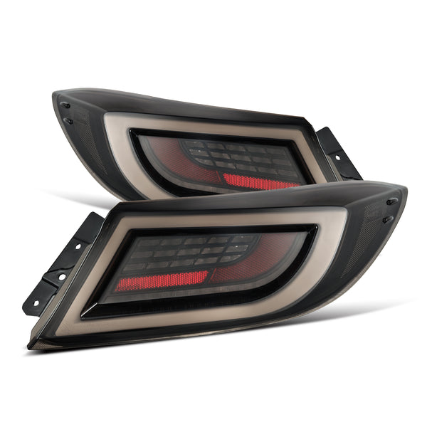ALPHA REX SERIES LED TAIL LIGHTS BLACK SMOKE FOR TOYOTA GR86 SUBARU BRZ BTL-T821-SA-YW-LBS