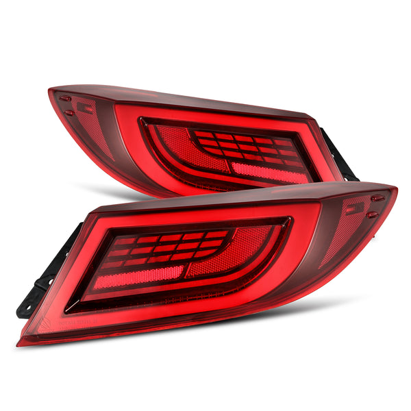 ALPHA REX SERIES LED TAIL LIGHTS VIVID RED FOR TOYOTA GR86 SUBARU BRZ BTL-T821-SA-YW-LBR
