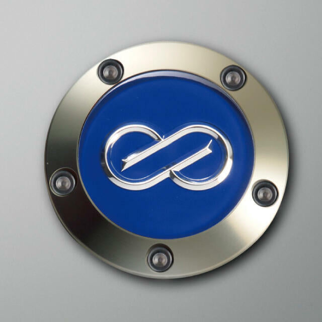 ENKEI RACING CENTER CAP SCREW FASTENING TYPE BLUE CAA51B-10-BL