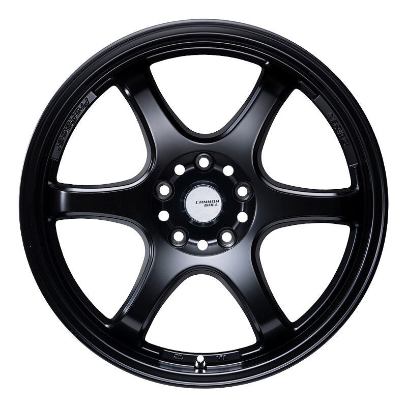 5ZIGEN CANNON BALL 15X6.0 +45 4-100 SEMI GLOSS BLACK CAB5604540SB