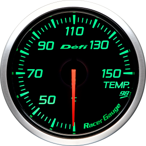 DEFI RACER GAUGE STYLE98 HOMMAGE TEMPRETURE 30 TO 150°C BLACK DF16904