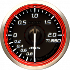 DEFI RACER GAUGE N2 PLUS TURBO -100kPa~+200kPa 52MM RED DF19102