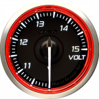 DEFI RACER GAUGE N2 PLUS VOLTMETER 10~15V 52MM RED DF19402