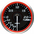 DEFI RACER GAUGE N2 PLUS TURBO -100kPa~+200kPa 60MM RED DF19502