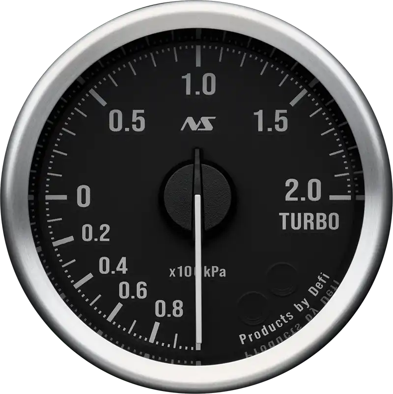 DEFI DEFI-LINK METER ADVANCERS RS II BLACK 70S WHITE TURBO 200KPA (-100KPA-200KPA) GAUGE Φ60 DF21202