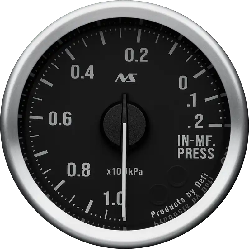 DEFI DEFI-LINK METER ADVANCERS RS II BLACK 80S GREEN INTAKE MANIFOLD PRESSURE (-100KPA-20KPA) GAUGE Φ52 DF20601