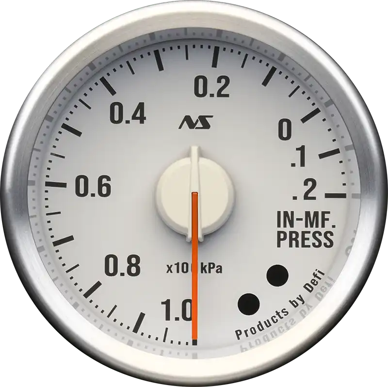 DEFI DEFI-LINK METER ADVANCERS RS II WHITE 80S GREEN INTAKE MANIFOLD PRESSURE (-100KPA-20KPA) GAUGE Φ52 DF20603