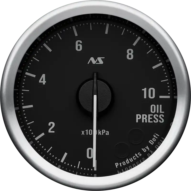 DEFI DEFI-LINK METER ADVANCERS RS II BLACK 70S WHITE HYDRAULIC PRESSURE (0KPA-1000KPA) GAUGE Φ52 DF20702