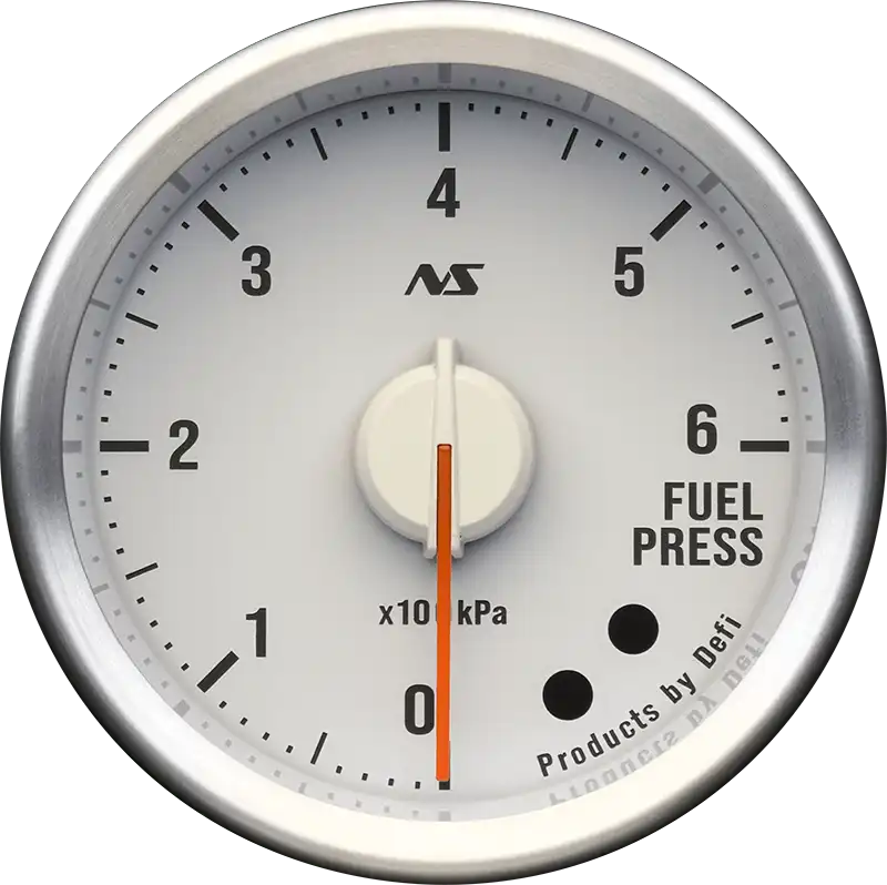 DEFI DEFI-LINK METER ADVANCERS RS II WHITE 90S RED FUEL PRESSURE (0KPA-600KPA) GAUGE Φ52 DF20804