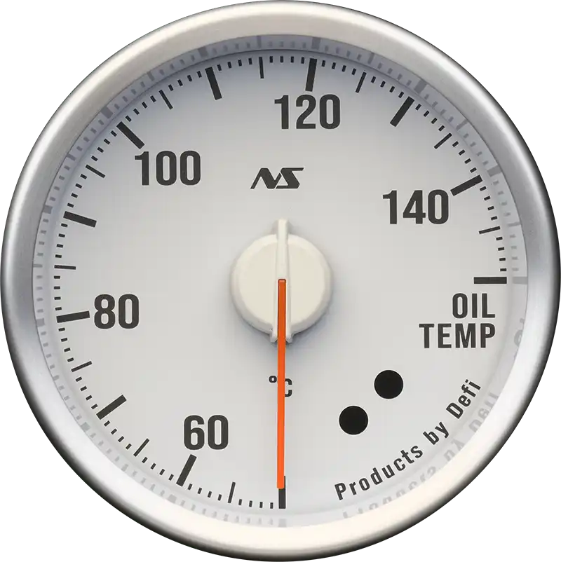DEFI DEFI-LINK METER ADVANCERS RS II WHITE 90S RED OIL TEMPERATURE (50°C to 150°C) GAUGE Φ60 DF21604