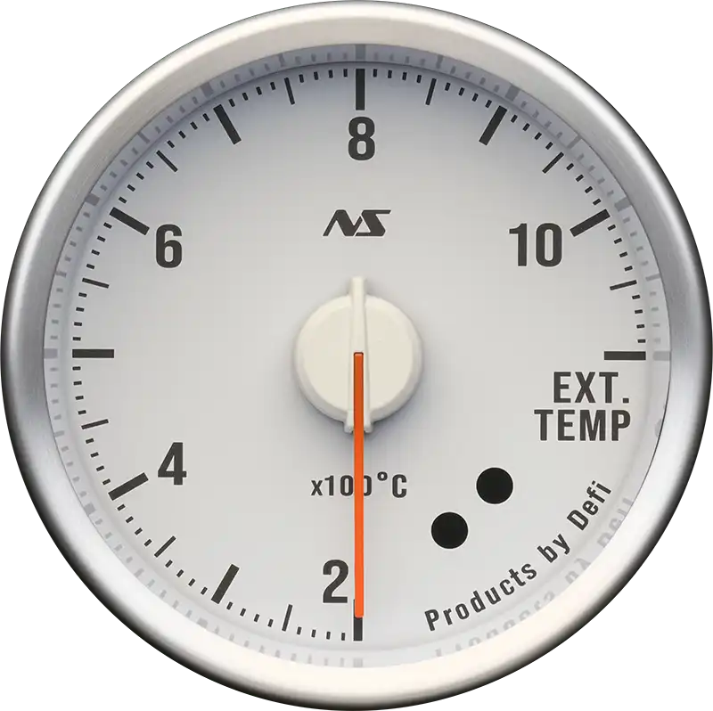 DEFI DEFI-LINK METER ADVANCERS RS II WHITE 80S GREEN EXHAUST TEMPERATURE (200°C to 1100°C) GAUGE Φ52 DF21103