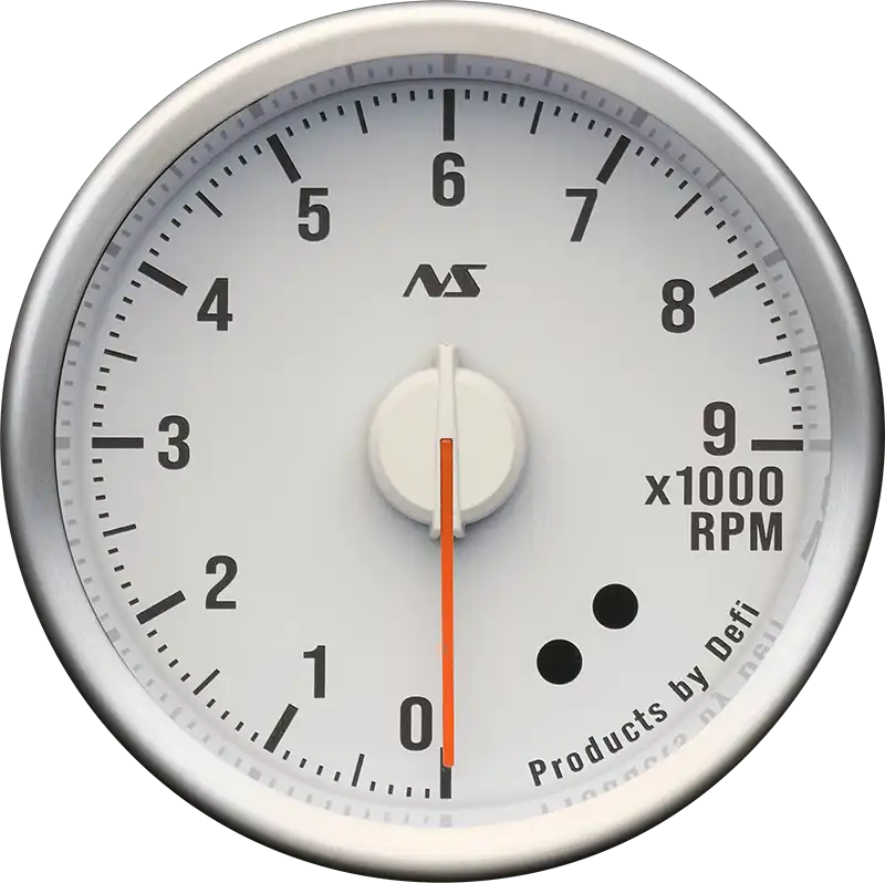 DEFI DEFI-LINK METER ADVANCERS RS II WHITE 80S GREEN TACHOMETER (0RPM-9000RPM) GAUGE Φ60 DF21903