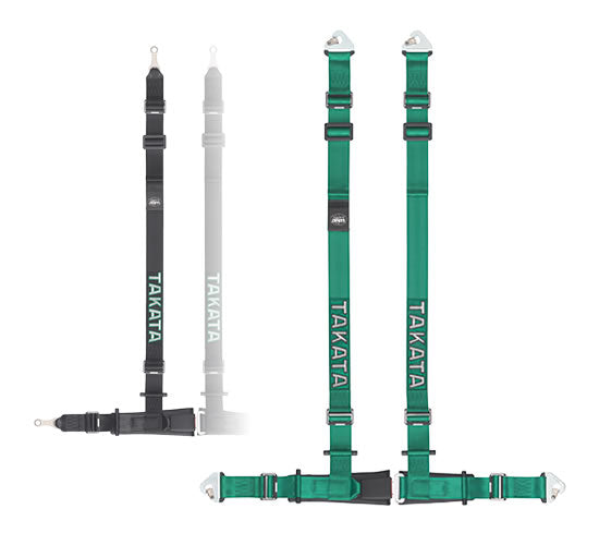 TAKATA DRIFT SERIES RACING HARNESS 4P SEAT BELT DRIFT II SNAP-SNAP BLACK LH 74000-0