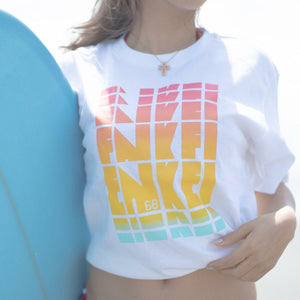 ENKEI SUNSET GRADATION TEE L WHITE T-SHIRT ENKEI-01710