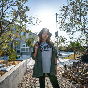 ENKEI BASEBALL TEE L GRAY T-SHIRT ENKEI-01675