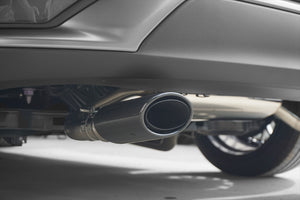 EXART ONE MUFFLER TITANIUM OVAL TAIL (120MM X 85MM 2 PIECES) EXHAUST EXHAUST FOR TOYOTA COROLLA CROSS 6AA-ZVG11 HYBRID 2ZR-FXE 2ZR-1NM-1MM EA02-TY115-T
