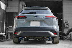 EXART ONE MUFFLER TITANIUM OVAL TAIL (120MM X 85MM 2 PIECES) EXHAUST EXHAUST FOR TOYOTA COROLLA CROSS 6AA-ZVG11 HYBRID 2ZR-FXE 2ZR-1NM-1MM EA02-TY115-T