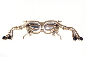 KREISSIEG CAT-BACK F1 SOUND VALVETRONIC EXHAUST SYSTEM STAINLESS STEEL FLOATING CURL TAIL SANDBLASTED KSG LOGO MARK FOR LAMBORGHINI HURACAN LP580-2 LAH580-01-STAINLESS