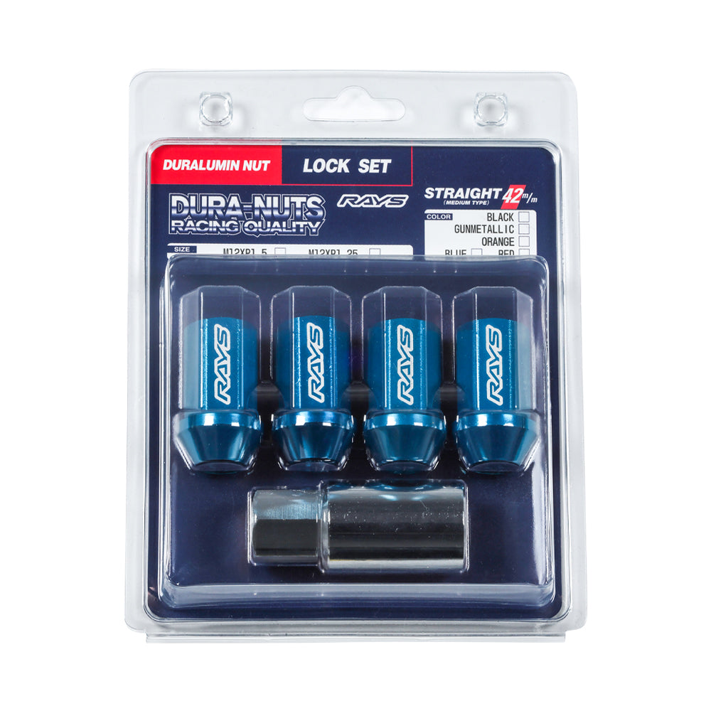 RAYS DURA-LOCK ONLY L42 STRAIGHT M14X1.5 RED 74020001058RD