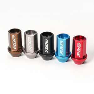 RAYS DURA-NUT 4PC L42 STRAIGHT M12X1.5 BL BLUE 74020001022BL