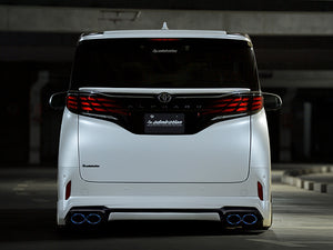 ADMIRATION DEPORTE REAR HALF SPOILER FOR DUAL EXHAUST (LEFT & RIGHT) UNPAINTED FOR TOYOTA ALPHARD 40 45 ADMIRATION-00009