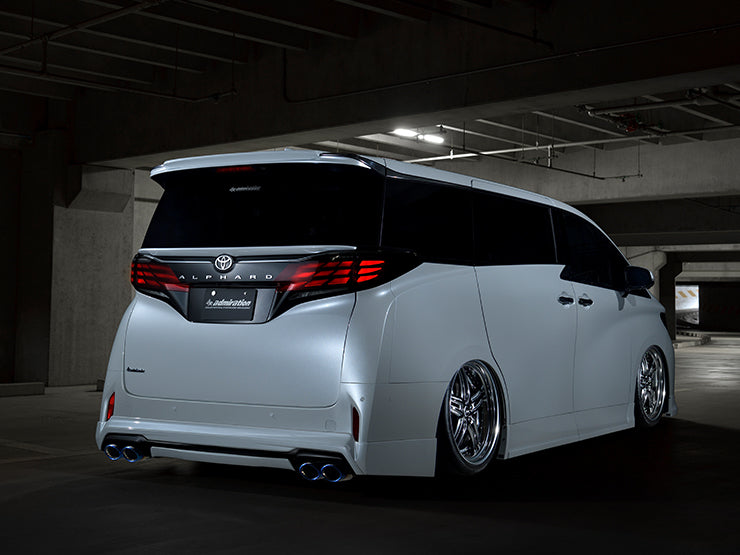 ADMIRATION DEPORTE REAR HALF SPOILER FOR DUAL EXHAUST (LEFT & RIGHT) PAINTED (SINGLE COLOR) FOR TOYOTA ALPHARD 40 45 ADMIRATION-00010