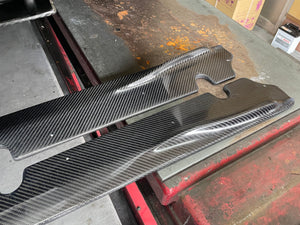 CAR GARAGE AMIS SIDE STEP CARBON STRAKE COMPATIBLE TYPE FOR HONDA S2000 AP1 AP2 F20C F22C CAR-GARAGE-AMIS-00002