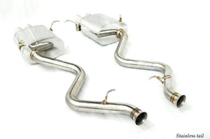 KREISSIEG CAT-BACK F1 SOUND VALVETRONIC EXHAUST SYSTEM STAINLESS STEEL BILLET FLOATING CURL TAIL SANDBLASTED KSG LOGO MARK FOR BMW E92 M3 BME92-04-STAINLESSBILLET