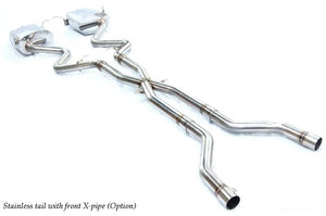 KREISSIEG CAT-BACK F1 SOUND VALVETRONIC EXHAUST SYSTEM TITANIUM FLOATING CURL TAIL SANDBLASTED KSG LOGO MARK FOR BMW E92 M3 BME92-04-TITANIUM