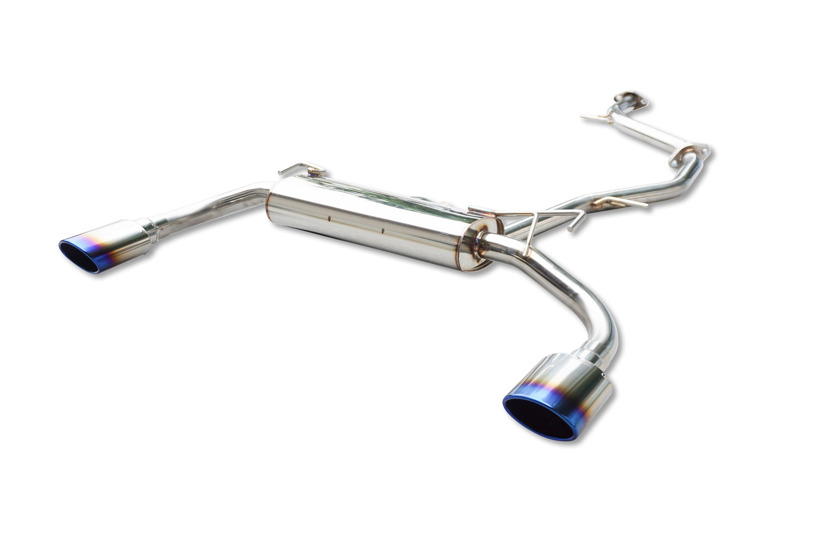 EXART ONE MUFFLER CARBON FIBER OVAL TAILPIPE (120MM X 85MM 2 PIECES) EXHAUST EXHAUST FOR TOYOTA COROLLA CROSS 6AA-ZVG11 HYBRID 2ZR-FXE 2ZR-1NM-1MM EA02-TY115-C