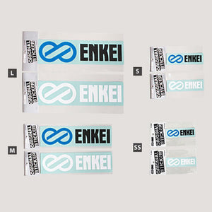 ENKEI CUT-OUT LOGO STICKER BLUE L 69MM X 277MM FOR  ENKEI-00046