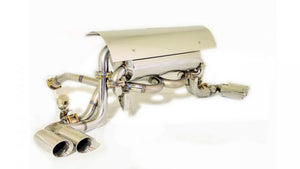 KREISSIEG F1 SOUND VALVETRONIC EXHAUST SYSTEM SUPER HOWLING VER. TITANIUM FLOATING CURL TAIL SANDBLAST KSG LOGO MARK FOR FERRARI F360 CHALLENGE STRADALE F360-13-TITANIUM-CHALLENGE