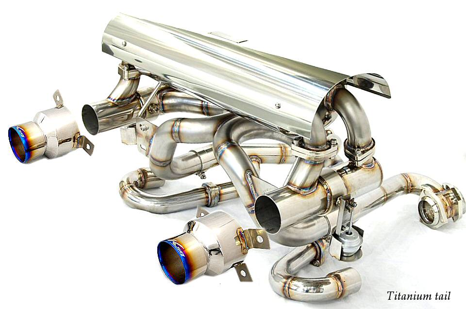 KREISSIEG F1 SOUND VALVETRONIC EXHAUST SYSTEM STAINLESS STEEL FLOATING CURL TAIL SANDBLASTED KSG LOGO MARK FOR FERRARI 430 SCUDERIA FERRARI SPIDER 16M F430-07-STAINLESS-SCUDERIA-SPEDER16M