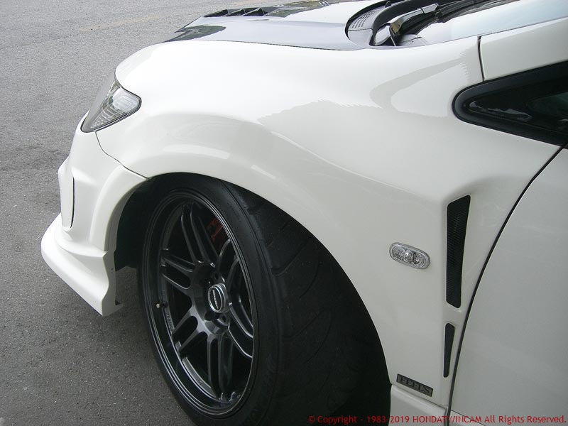 FEEL'S HONDA TWINCAM FRONT WIDE FENDER FRP FOR HONDA CIVIC FD2 TYPE R FEELS-00966