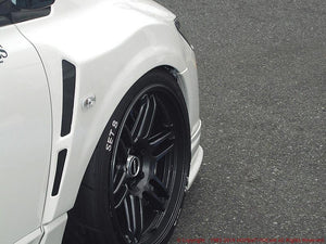 FEEL'S HONDA TWINCAM FRONT WIDE FENDER FRP FOR HONDA CIVIC FD2 TYPE R FEELS-00966