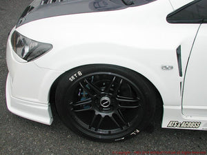 FEEL'S HONDA TWINCAM FRONT WIDE FENDER FRP FOR HONDA CIVIC FD2 TYPE R FEELS-00966