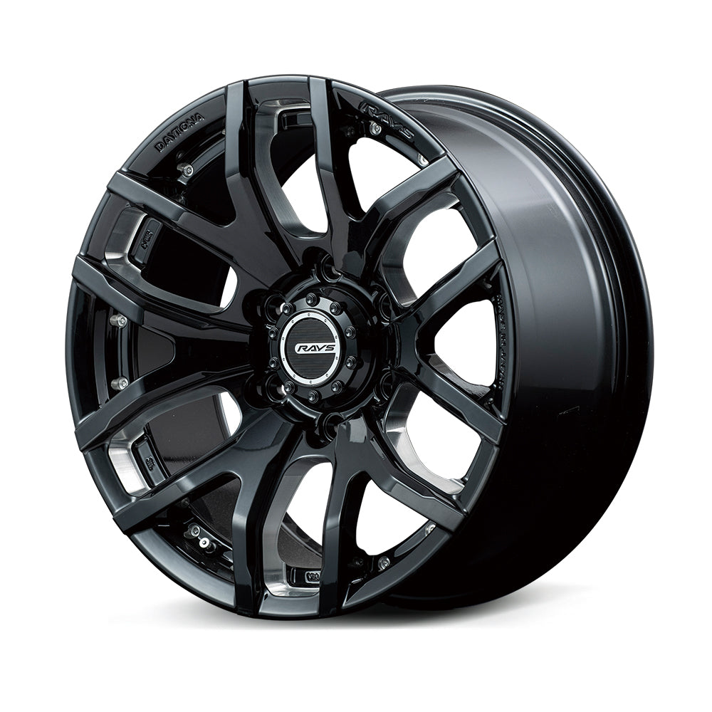 RAYS TEAM DAYTONA FDX F6 17X8J +20 6X139.7 BLACK MACHINING (B8