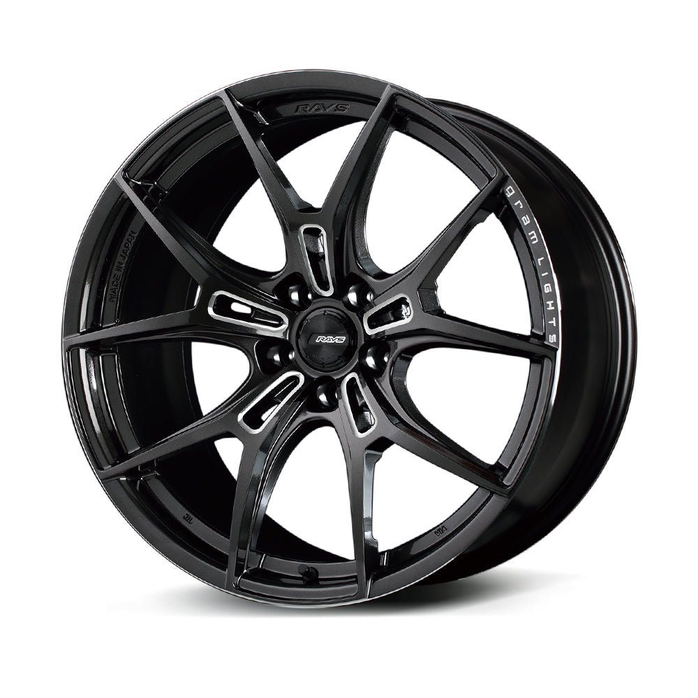 RAYS GRAM LIGHTS 57FXZ 19X8.5J +38 5X114.3 SUPER DARK GUNMETAL MACHINED RIM EDGE DC(AAC) 58159853895AAC