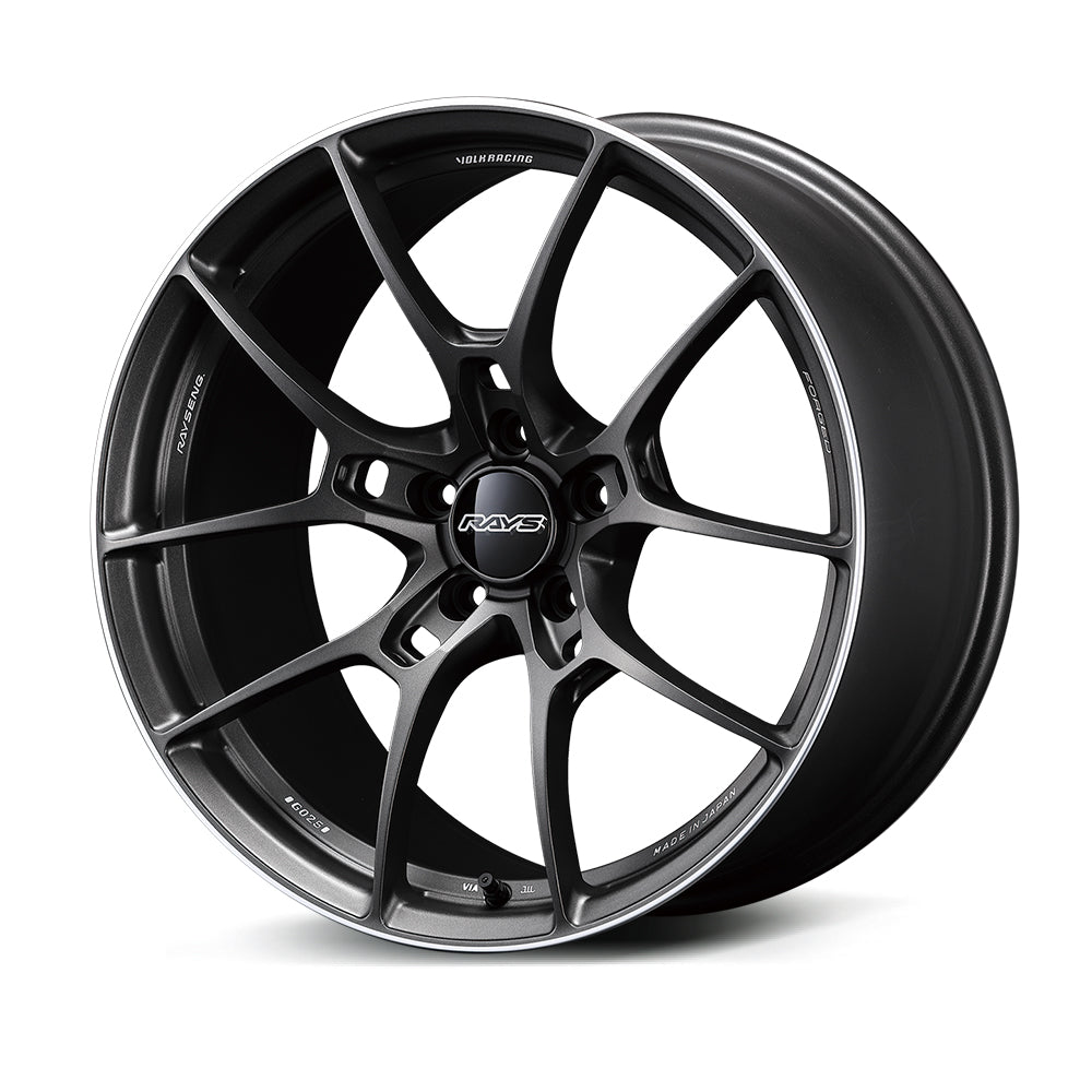 RAYS VOLK RACING G025 19X8.5J 35 5X112 MATTE GUN BLACK/RIM EDGE DC (MK) 06259853520MK