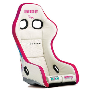 BRIDE ZETA IV RACING MIKU 2024 VER. WHITE FRP SILVER SHELL SEAT HA1RM3