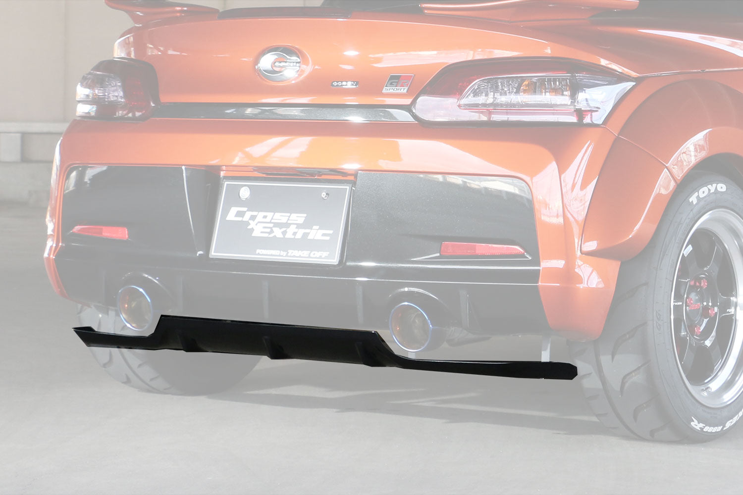 TAKE OFF REAR DIFFUSER, CARBON FIBER FOR DAIHATSU COPEN GR SPORT LA400K/LA400A CEG0021-CARBON
