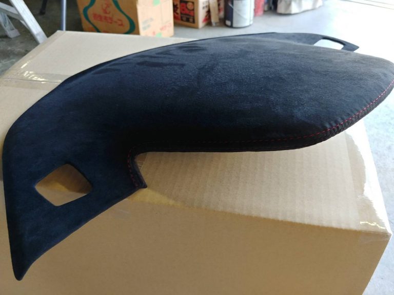 DROPIN METER HOOD COVER BLACK SUEDE CENTER DISPLAY RED STITCHING FOR HONDA S660 JW5 S6-MFCO-BLACK-RED-CENTER